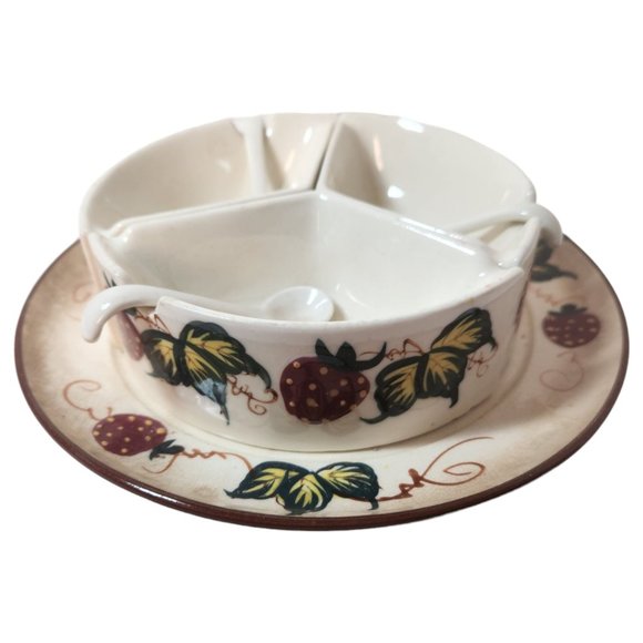 Fred Roberts MCM Vintage 1950s Marmalade Condiment Divided Serving Dish No Lid - Picture 6 of 10